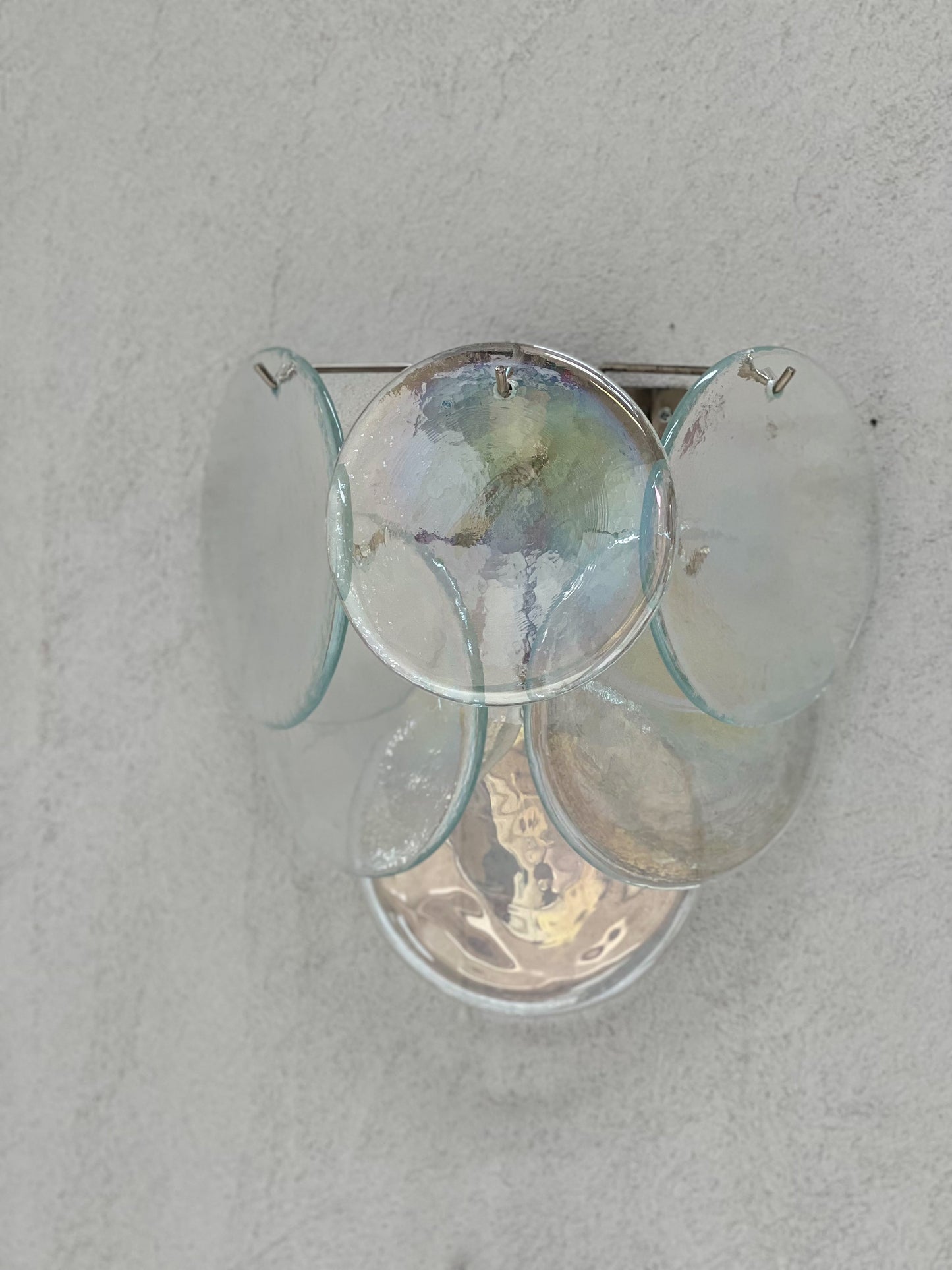 Murano Sconce - VISTOSTI IRIDESCENT- One Available