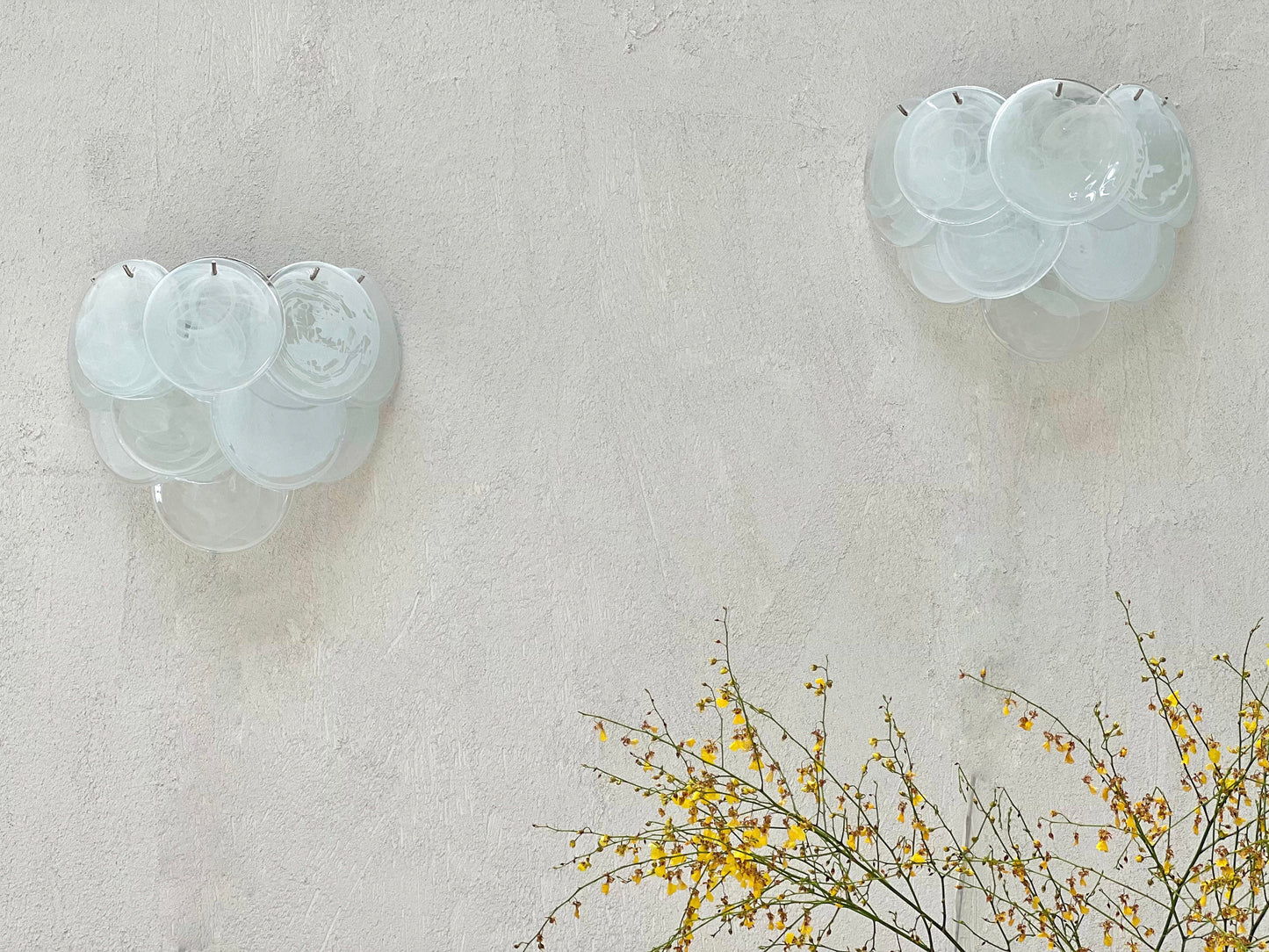 Murano Sconce - VISTOSTI WHITE - Two Available
