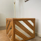 Cane Cube Side Table