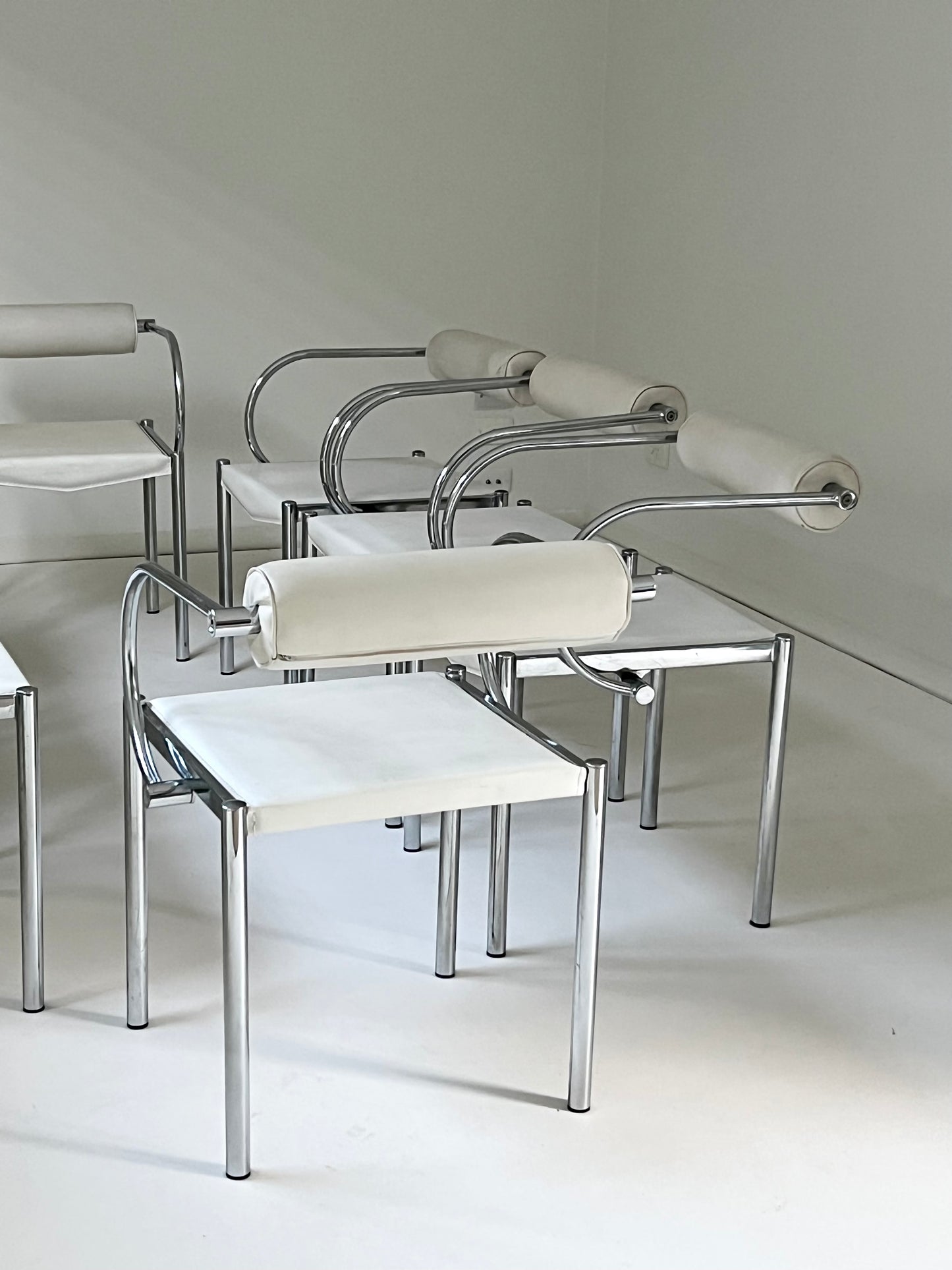 Set of 8 Vintage Italian Dining Chairs