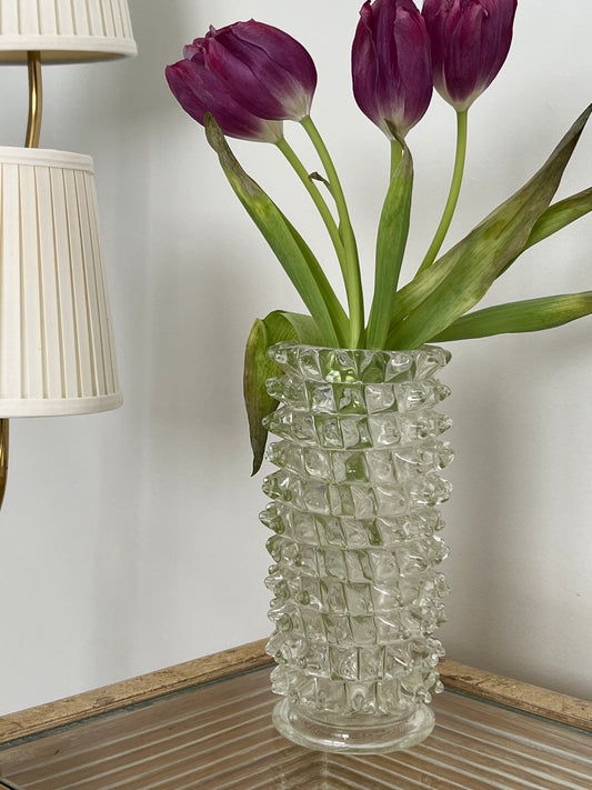 - 1940s Murano Rostrato Vase, Italy