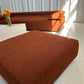 - Bespoke Rust Boucle Modular Sofa Set