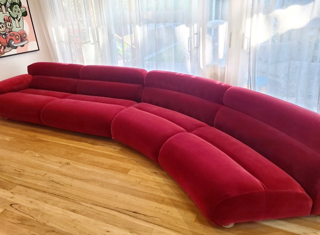 - Custom Jardan Valley Sofa - Mulberry Elk Velvet