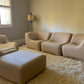 Featherston Numero VII Modular Sofa Reupholstered in Soft Wool