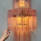 Murano Sconce - Venini TRONCHI PINK - One Available