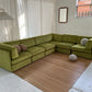 - Bespoke Large Sage Green Modular Sofa