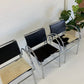 Tubular Chrome Chair with Cowhide Seat