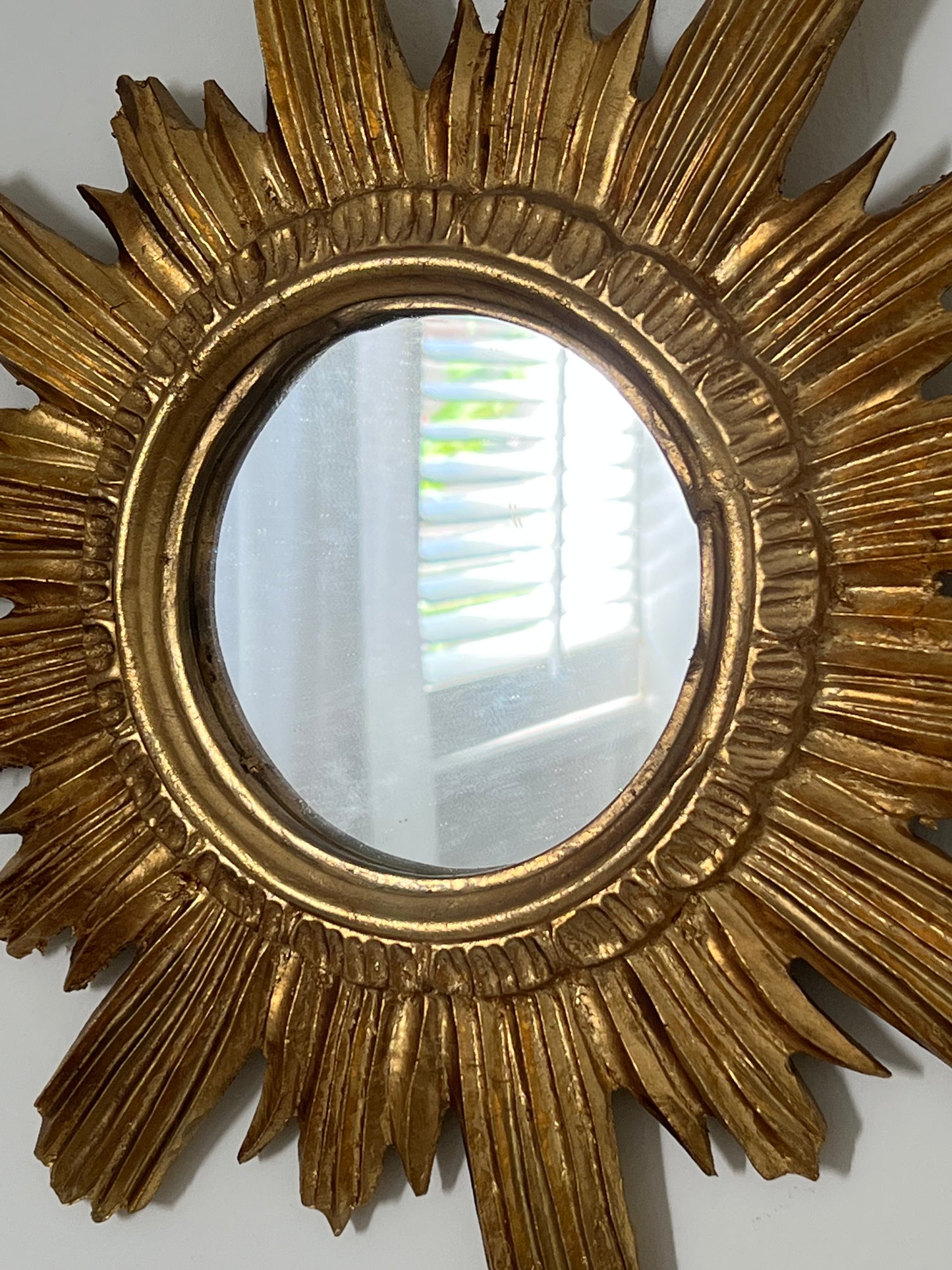 X Vintage Italian Sunburst Mirror