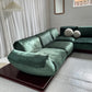 - Low Green Velvet Modular Sofa Set