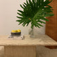 Large Vintage Unfilled Travertine Coffee Table