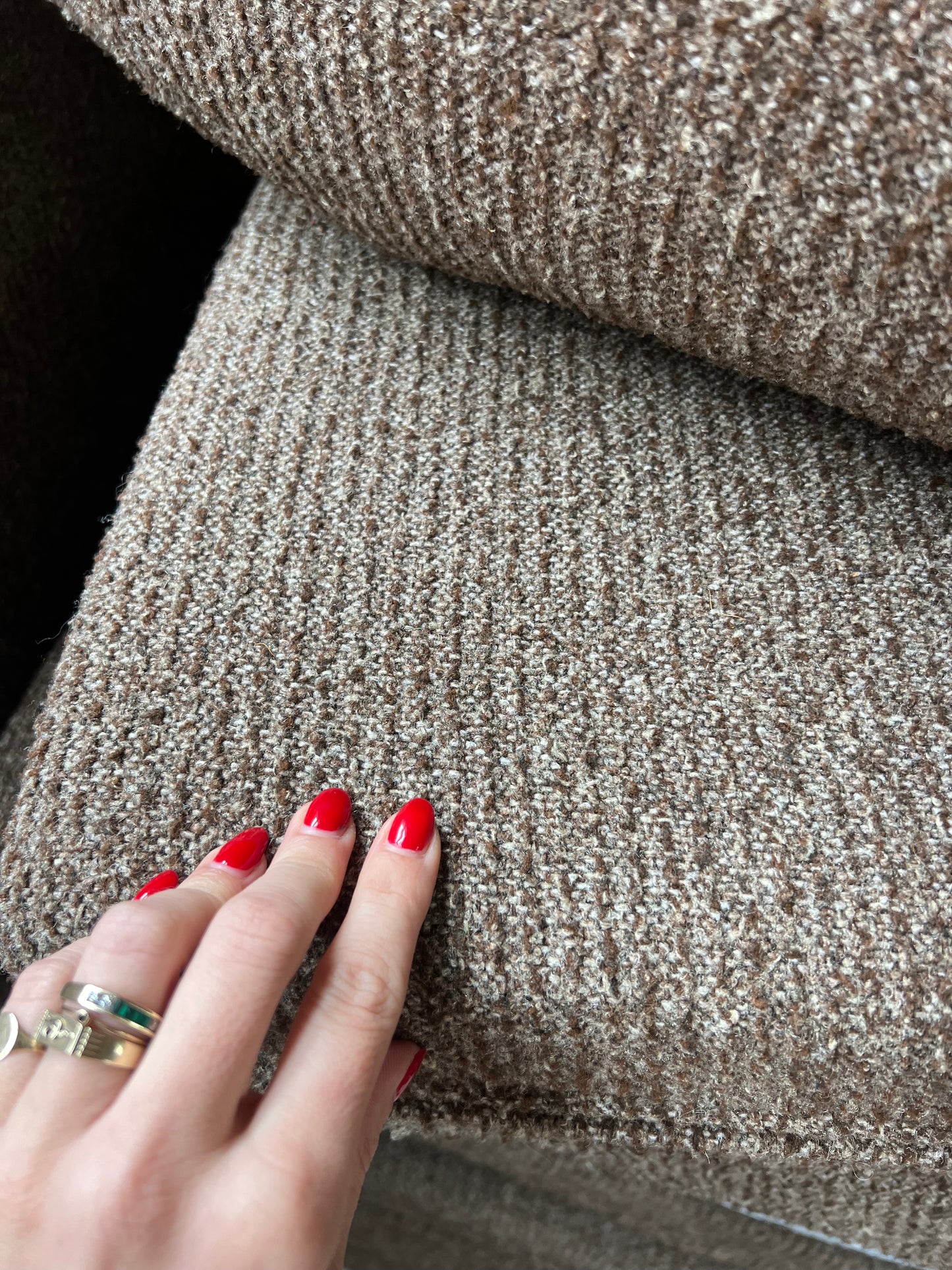 - Vintage Brown Tweed Playpen Modular Sofa