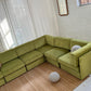- Bespoke Large Sage Green Modular Sofa
