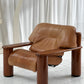 - Pacific Green Tan Leather Armchair