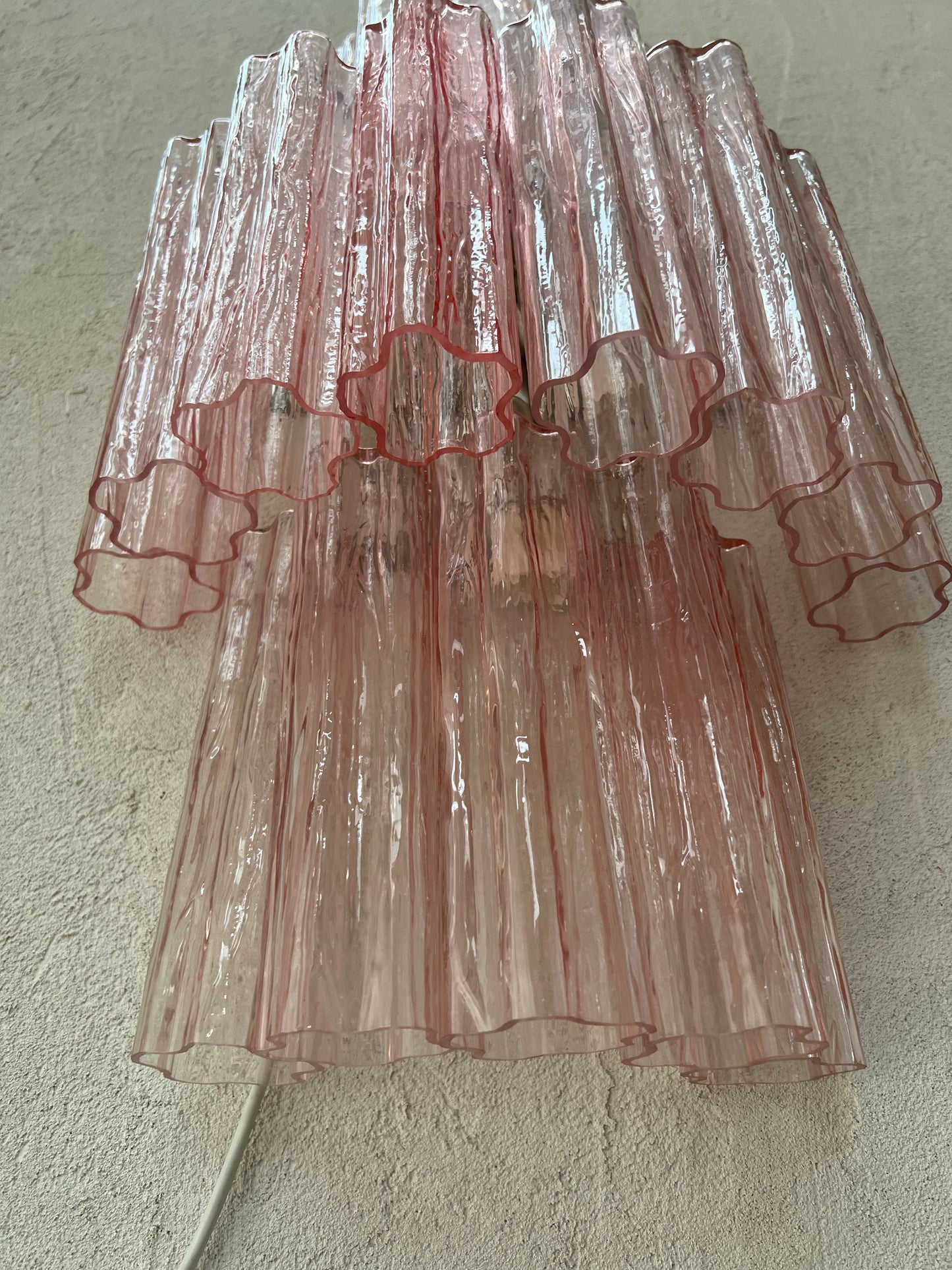 Murano Sconce - Venini TRONCHI PINK - oNE Available