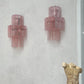 Murano Sconce - Venini TRONCHI PINK - One Available