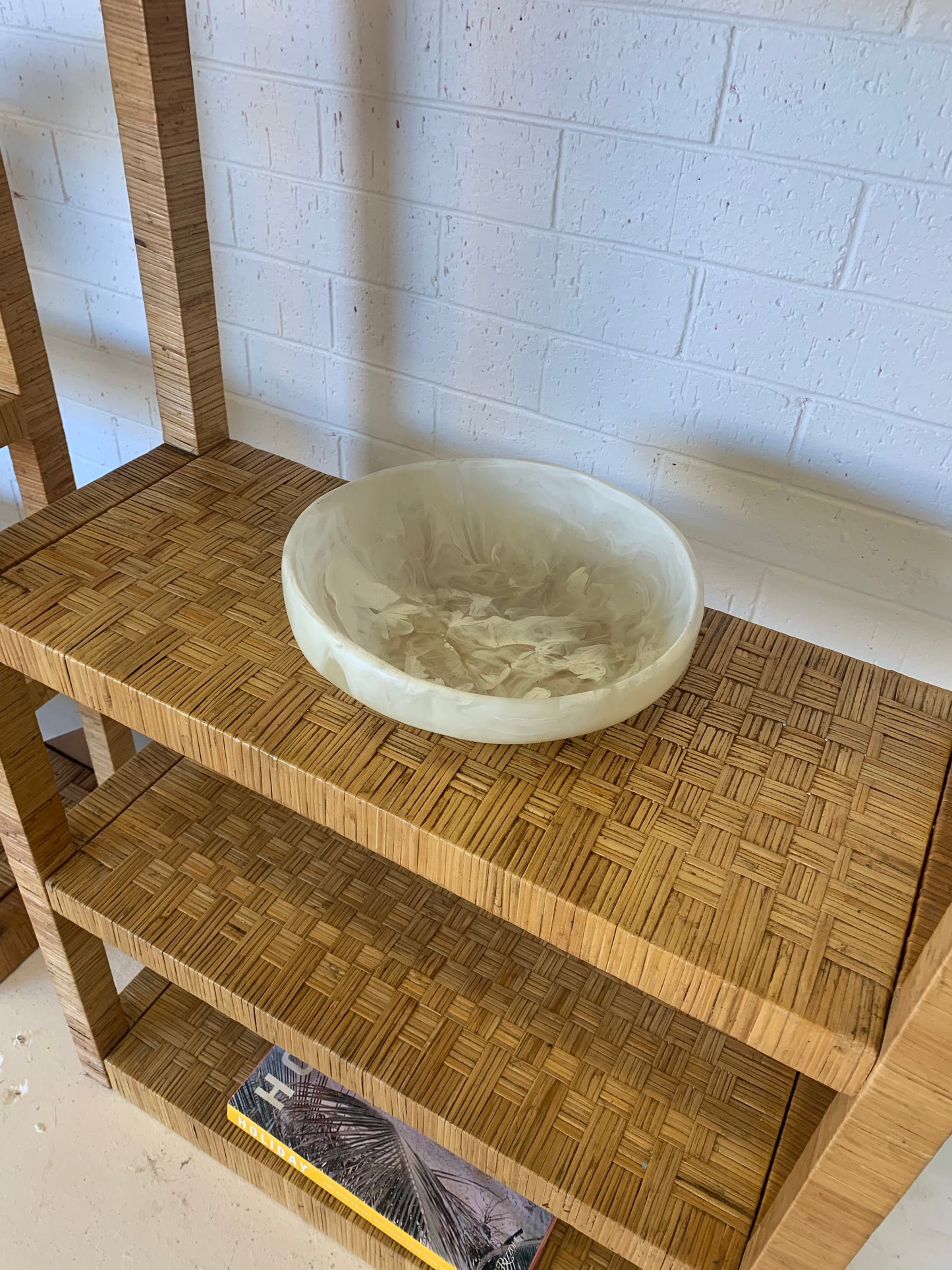 Vintage Rattan Bookshelf