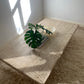 Large Vintage Unfilled Travertine Coffee Table