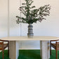 Incredible Honed Travertine Oval Dining Table