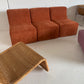 Vintage Modular Cord Sofa, Newly Upholstered