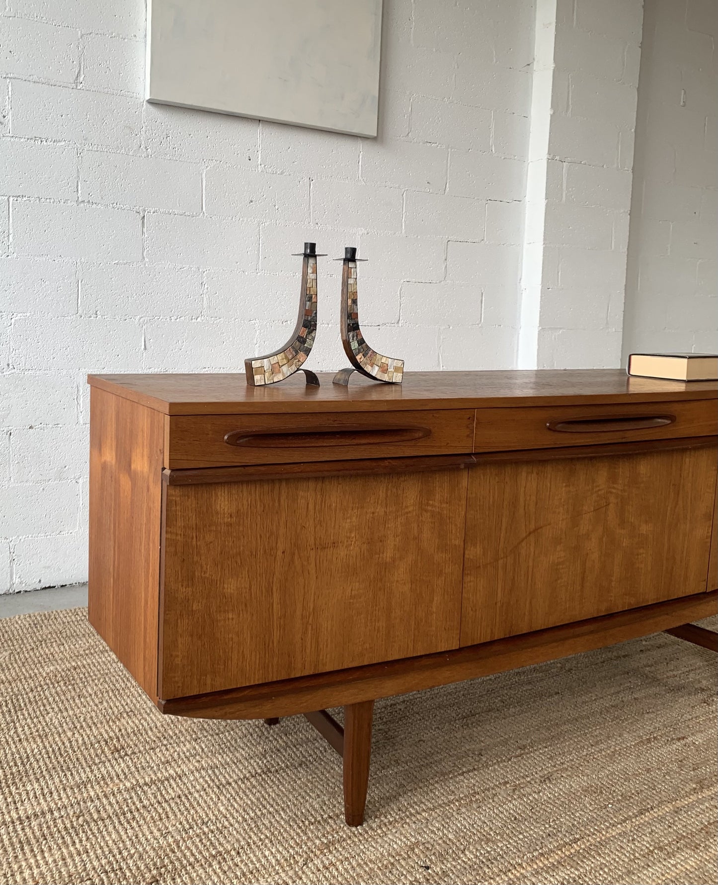 Bow Front Mid Century Sideboard