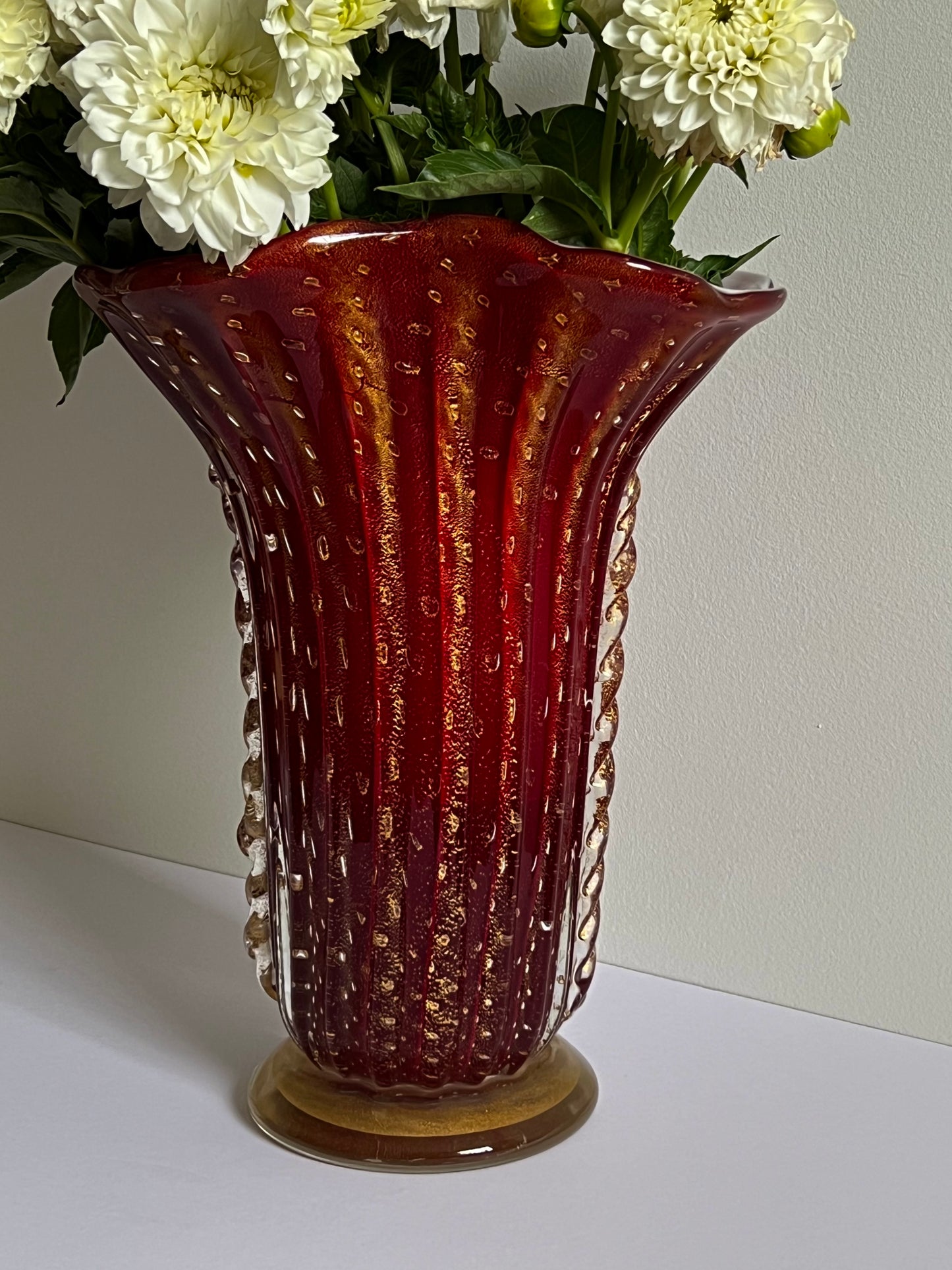 - Coronado D’Oro Murano Vase, 1950s Italy