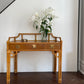 Vintage Cane Console or Desk