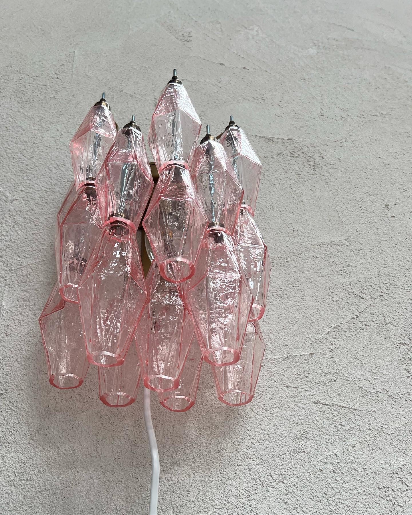 - Murano Poliedri Sconce PINK