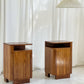 - Set of Two Vintage Wooden Bedside Tables