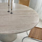 Stunning Large Round Travertine Dining Table