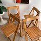 Original 1960’s Iconic Aldo Jacober and Pierangela d’Aniello “Trieste” Folding Chairs for Bazzani