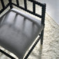 - Antique French Bobbin Chair in Lilac Linen