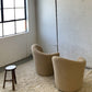 Vladimir Kagan-Style Swivel Chair in Wool Boucle - Two Available