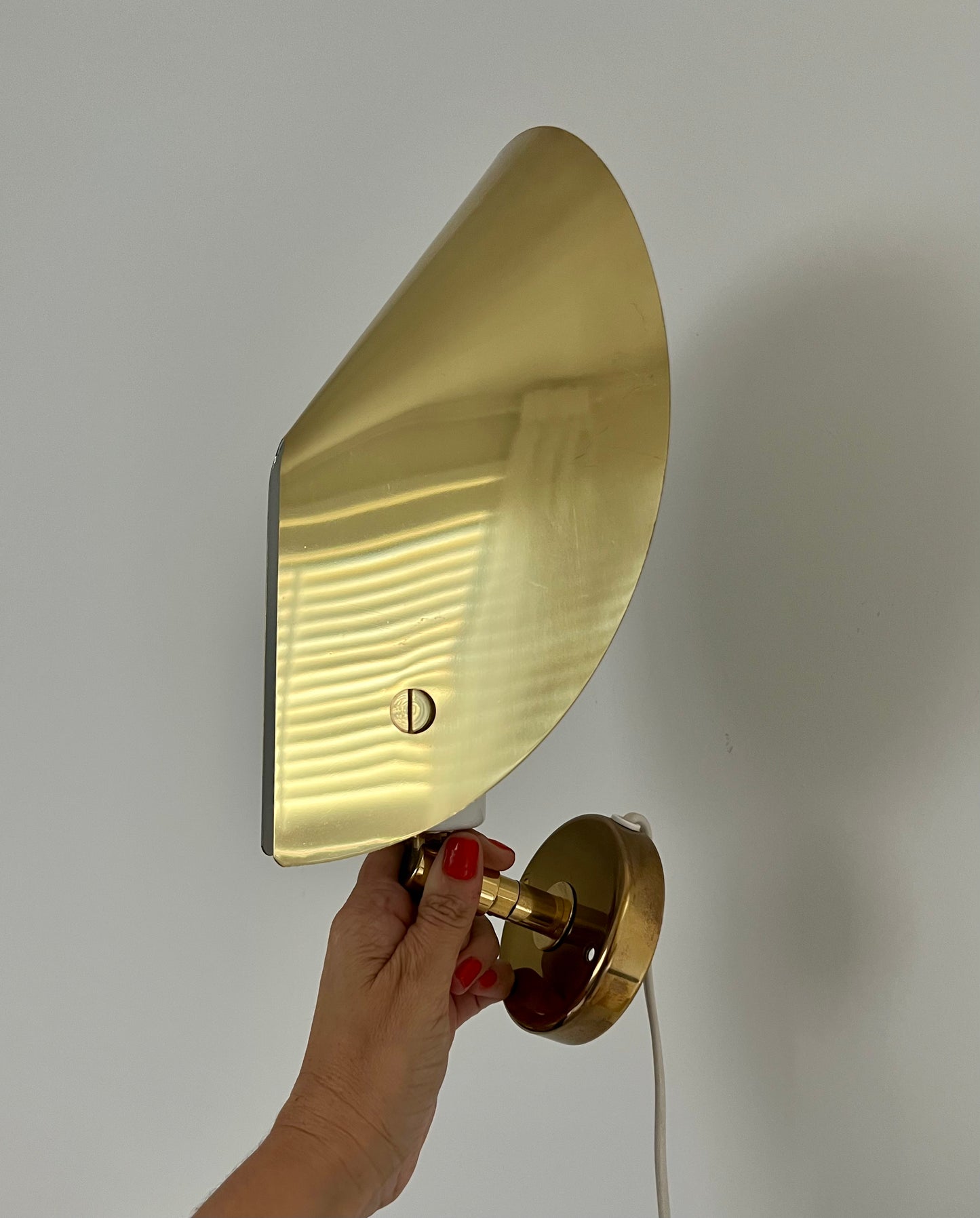 Pair of Vintage Brass Sconces by Aneta, Sweden