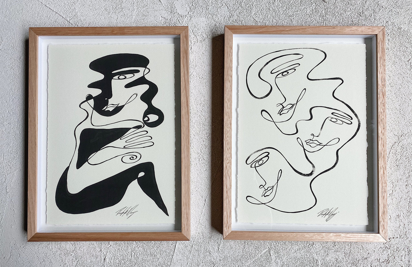 “Three of us” By Rikki Day ~ Float framed in Tasmanian Oak, limited edition