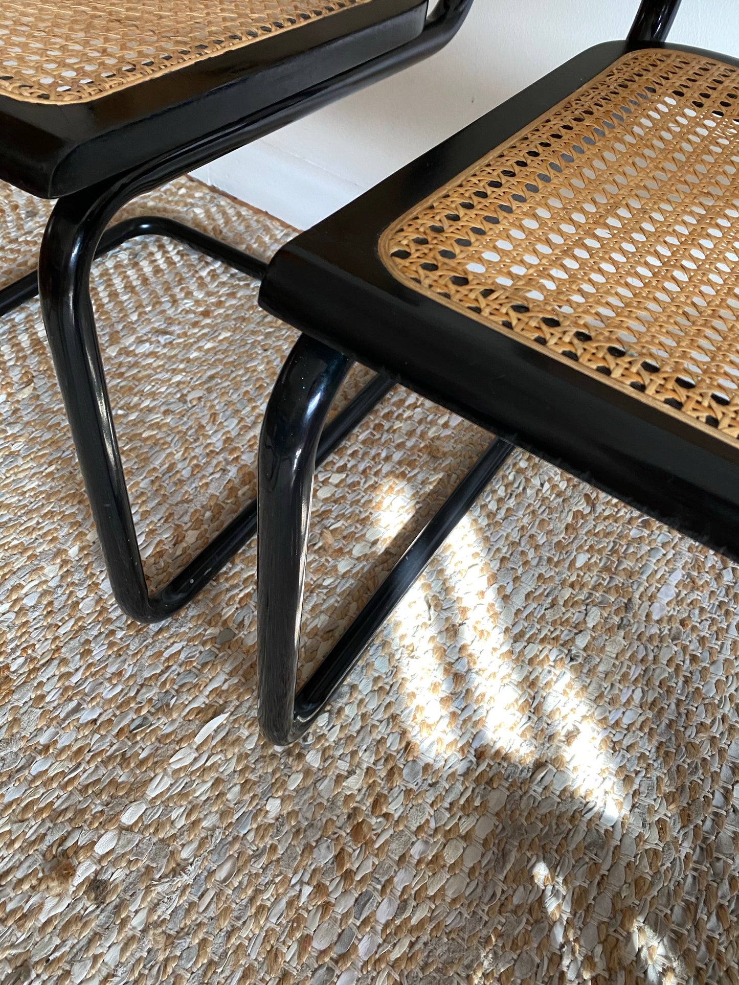 Set of 6 Black Cesca Chairs