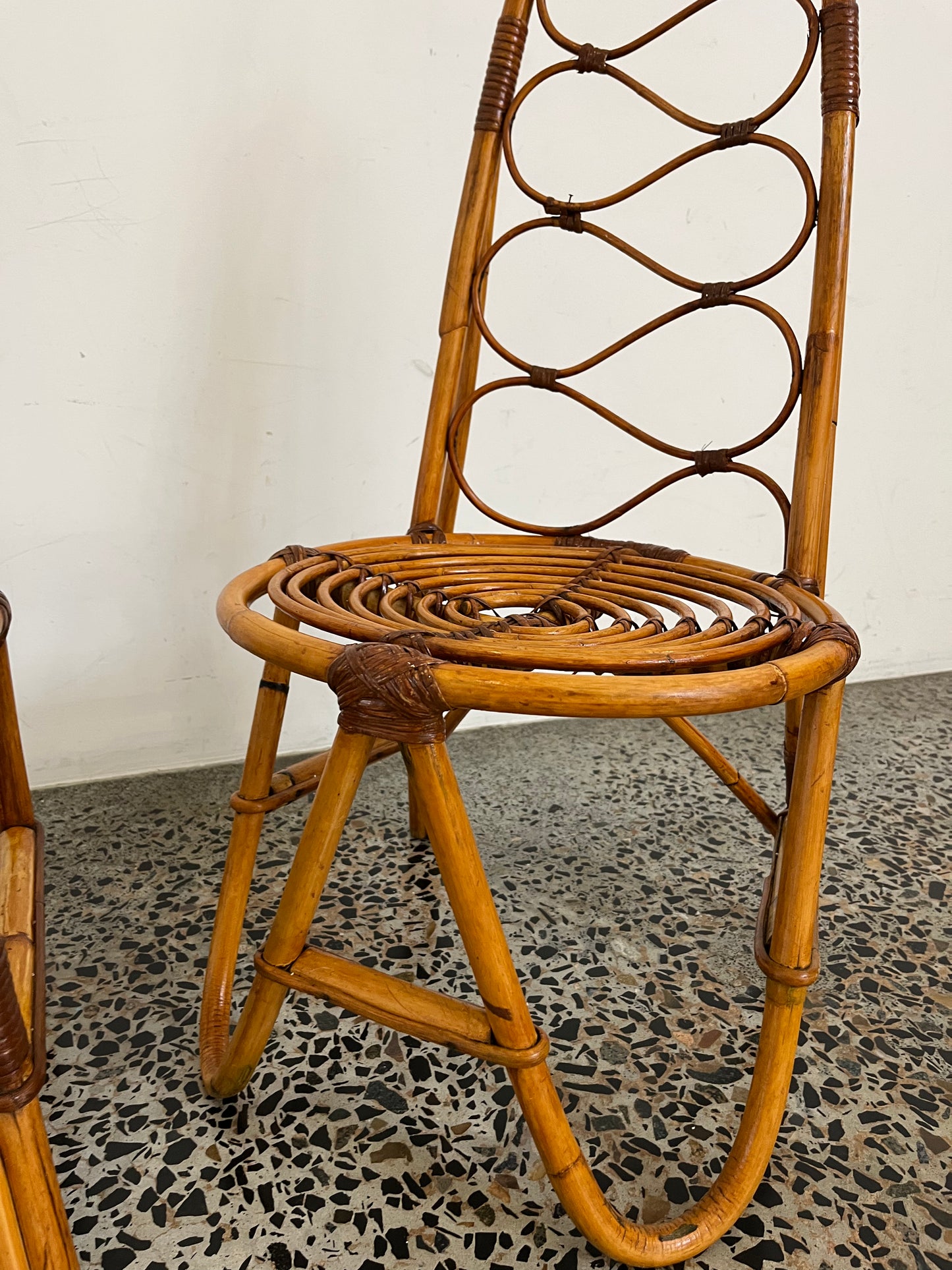 Italian 1960’s Bamboo Chair - One Available