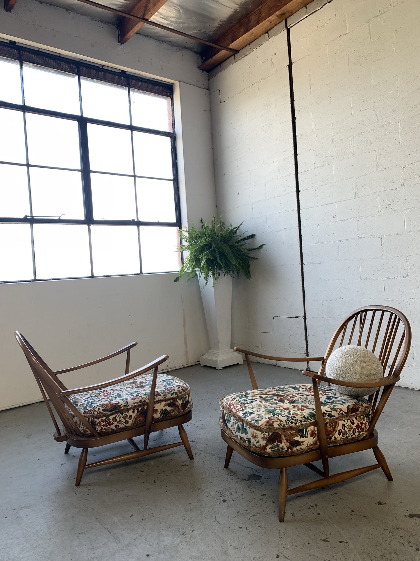 Elm Wood Armchair by Ercol, UK - One Left