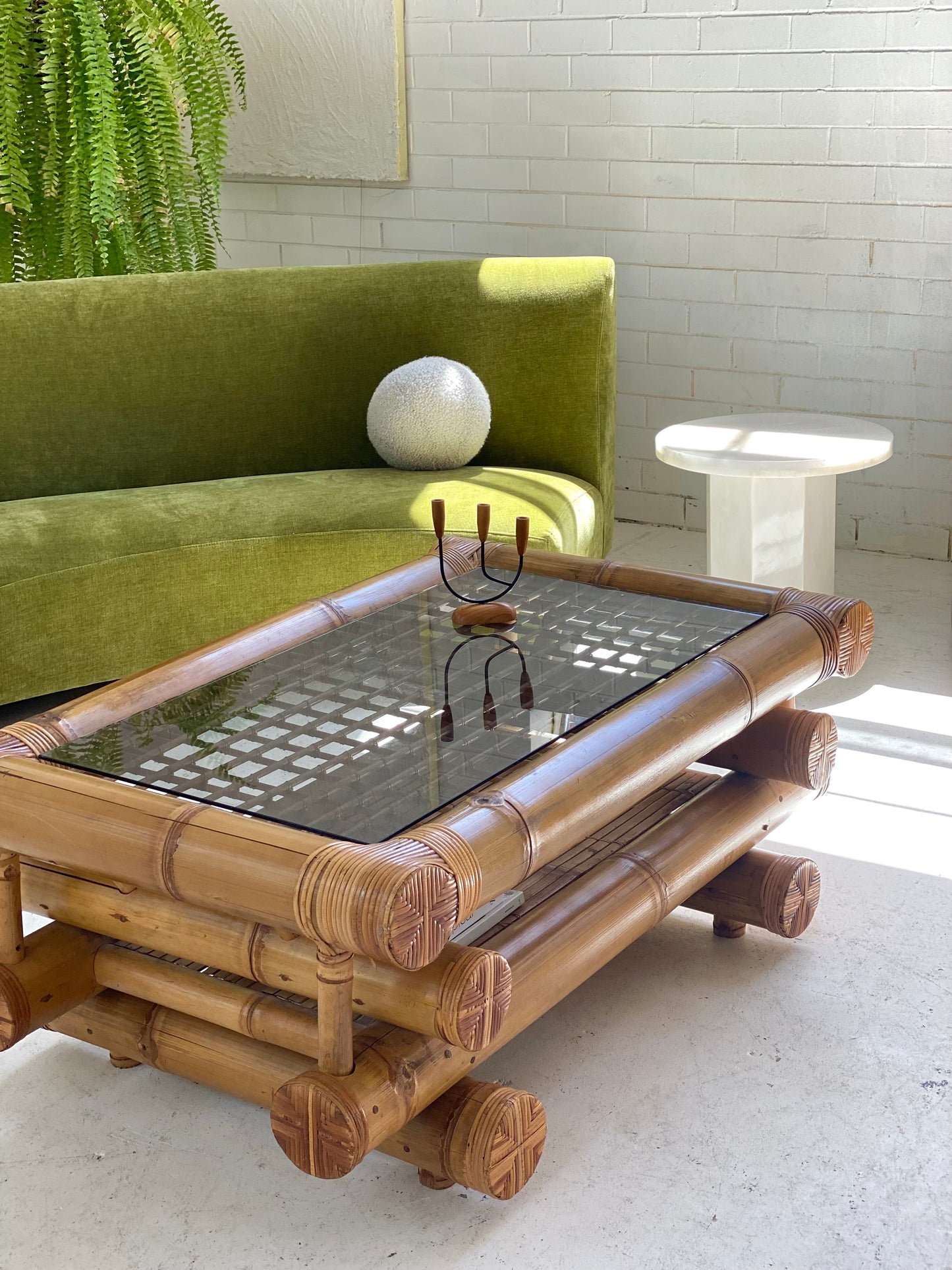 Large Bamboo Coffee Table