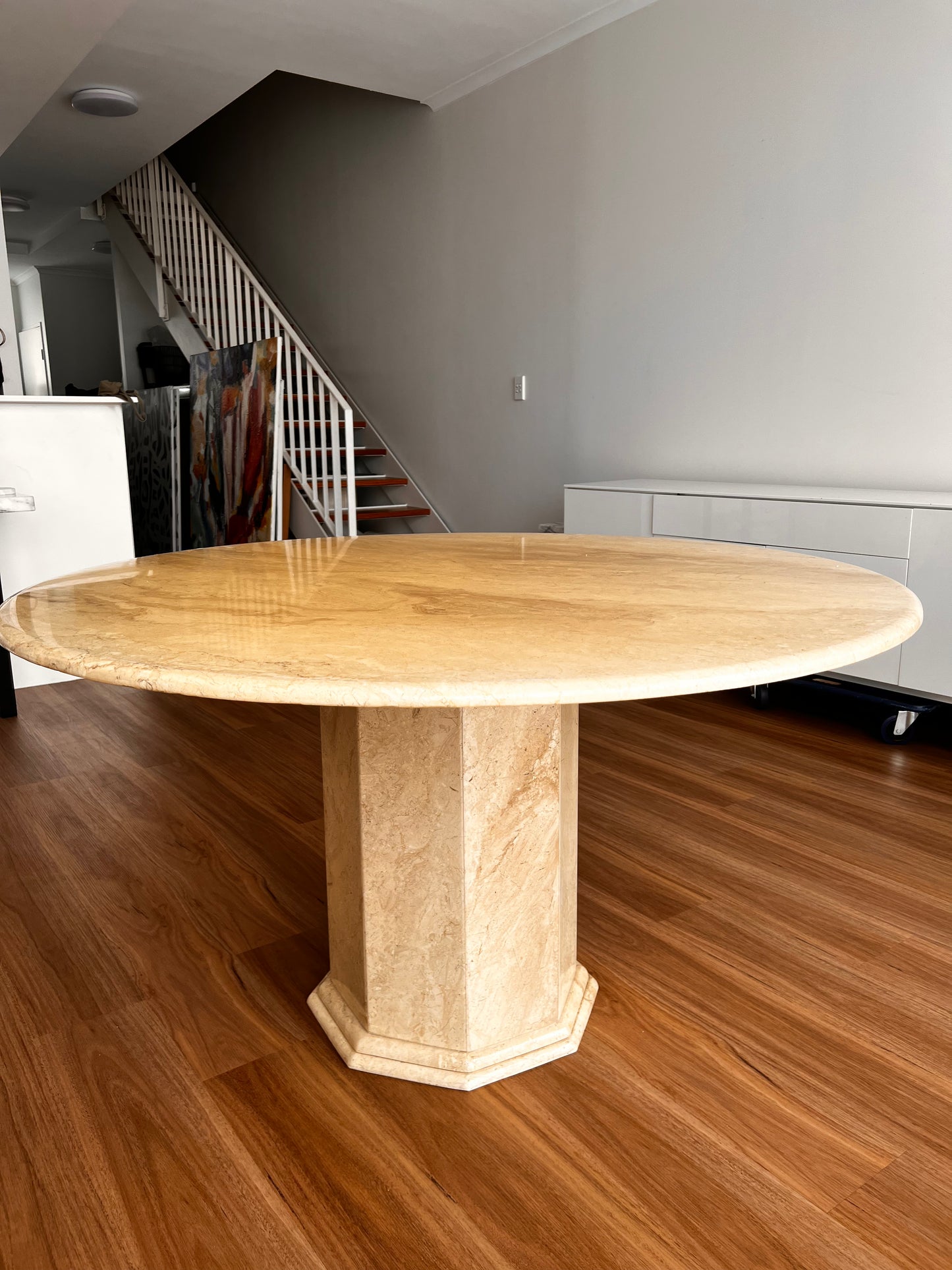 - Vintage Marble Dining Table