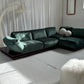 - Low Green Velvet Modular Sofa Set