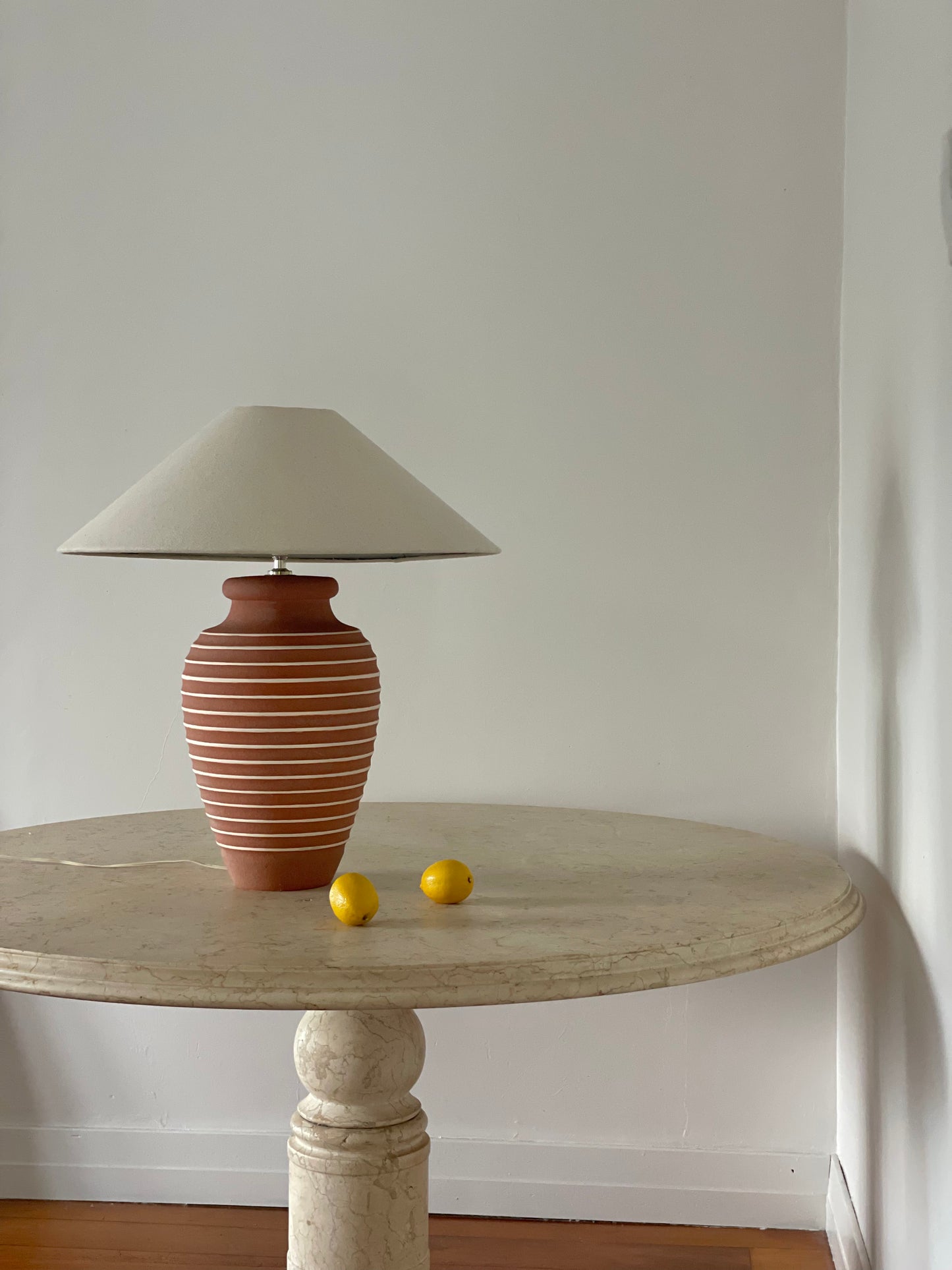 Large Terracotta Lamp