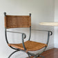 Vintage Iron And Cane Dining Chairs - Six Available