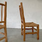 Four Wiggly Handmade Dining Chairs (Set)