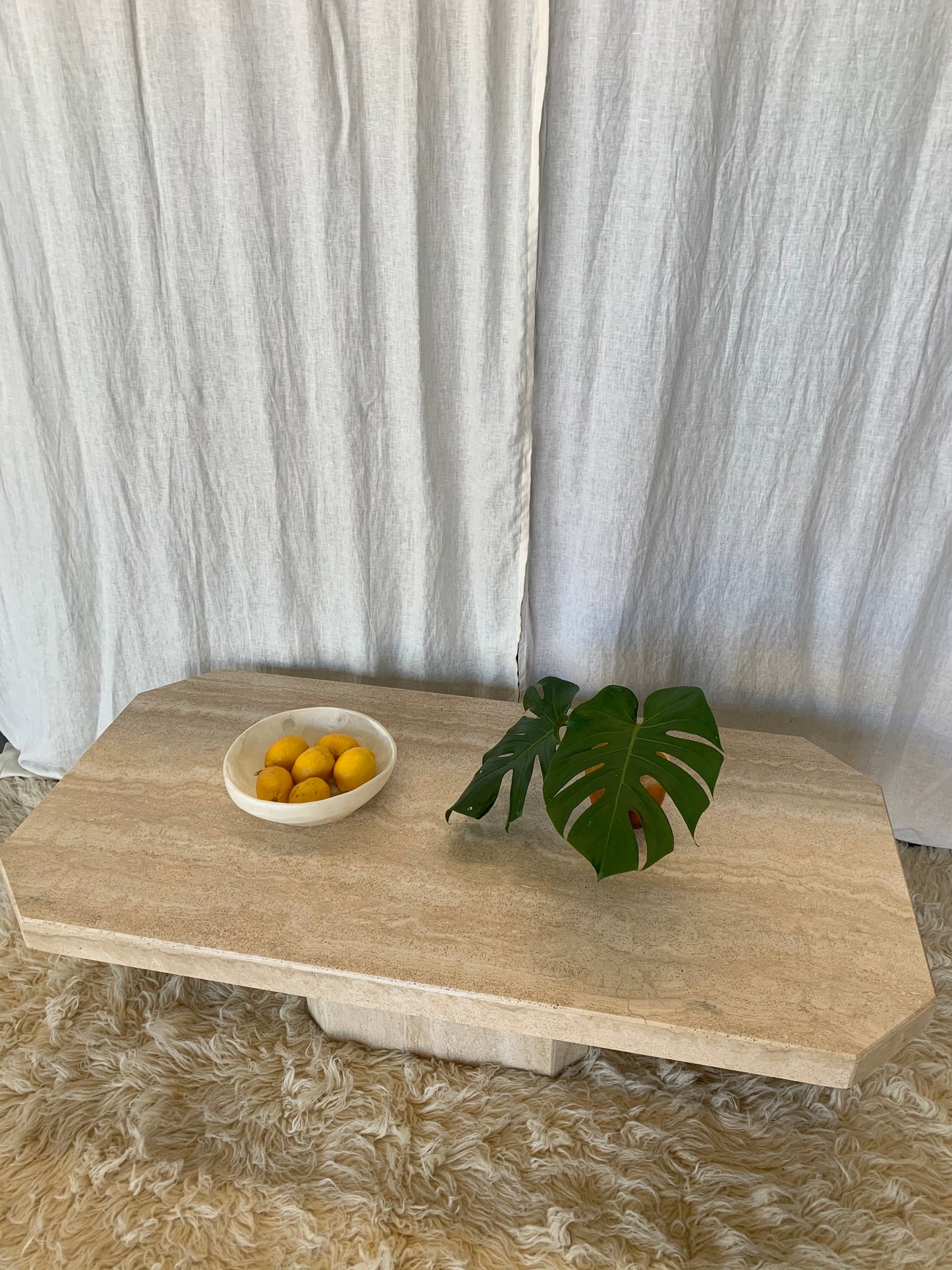 Vintage Travertine Coffee Table