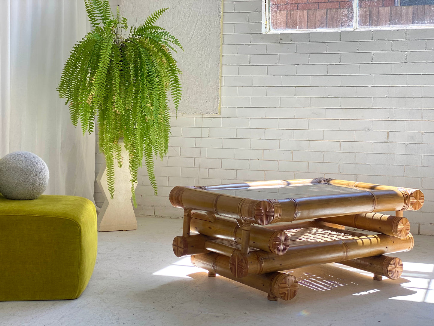 Large Bamboo Coffee Table