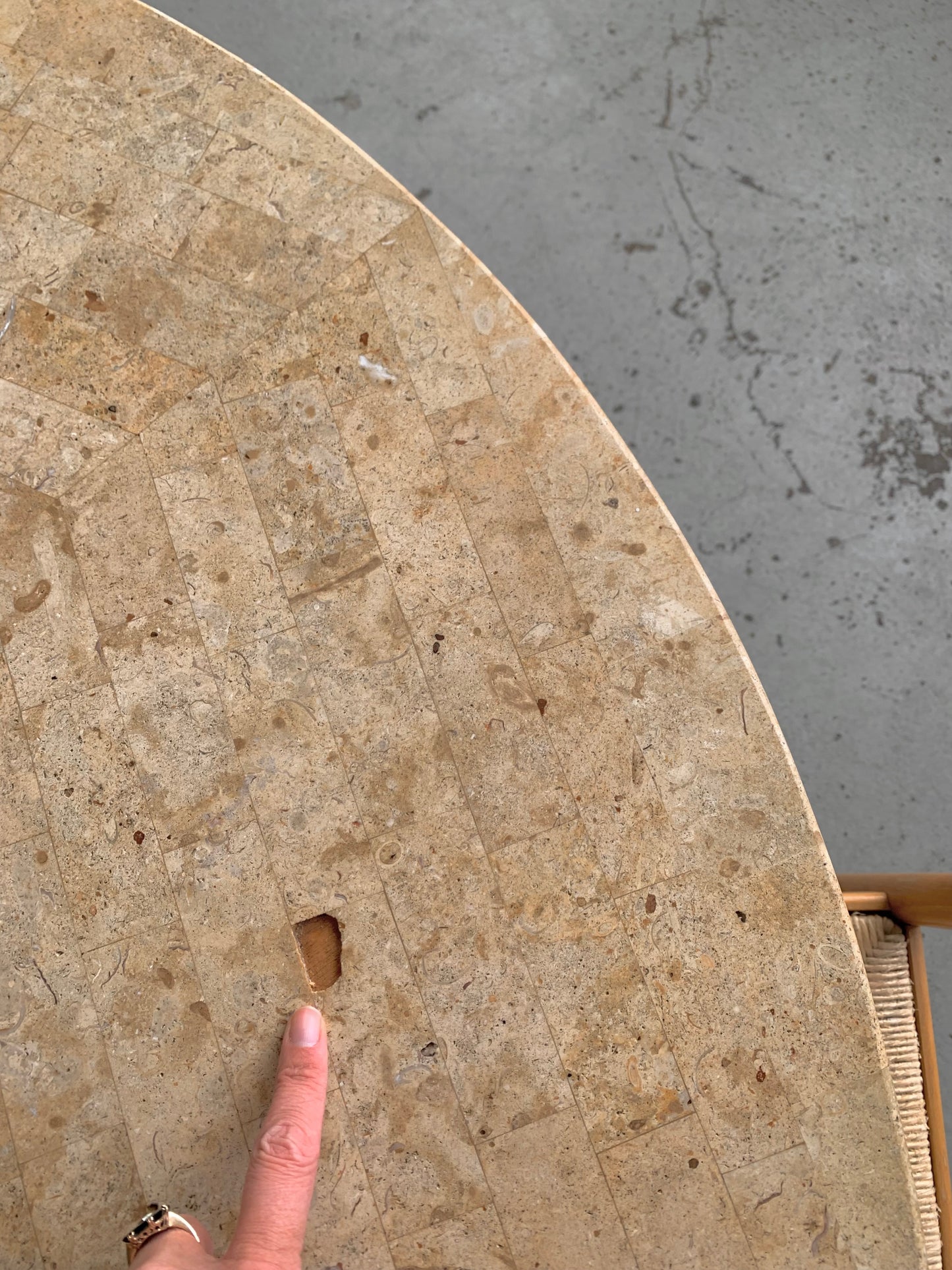 Tessellated Fossil Dining Table