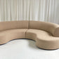 Curved Boucle Modular Sofa