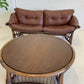 Vintage Cane + Bamboo Coffee Table