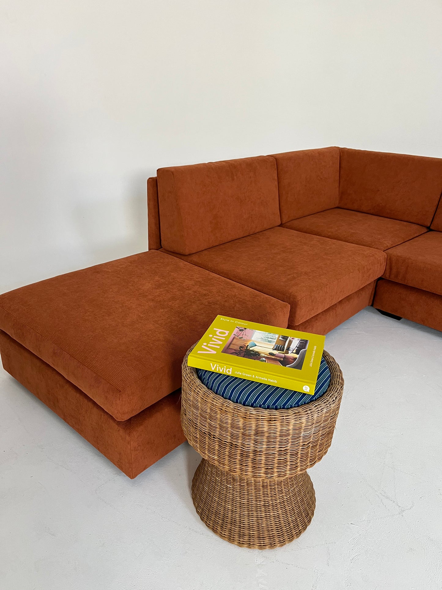 - Vintage Custom Modular Cord Sofa