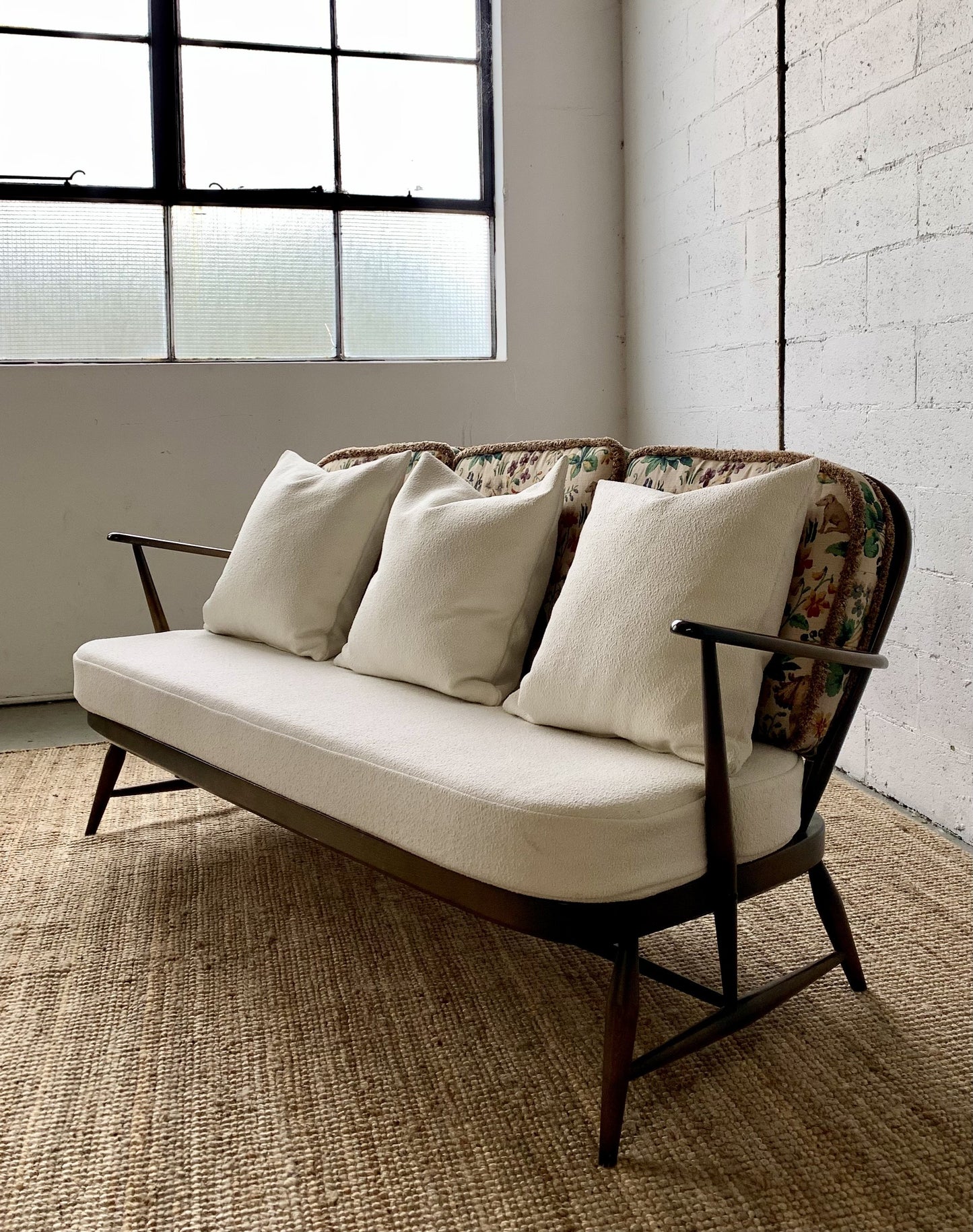 Boucle Sofa by Lucian Ercolani for Ercol (Includes Cushion Set)